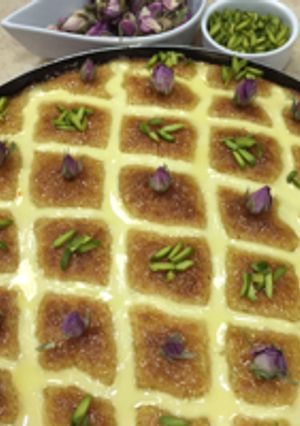 صورة لوصفة طريقة عمل بسبوسة الكروهات