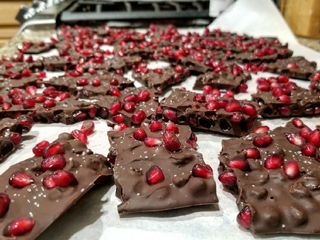 Dark Chocolate Pomegranate Bark