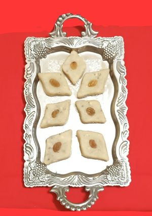 A picture of নারকেল সন্দেশ (Narkel sandesh recipe in bengali).