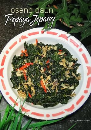 Foto resep Oseng daun Pepaya Jepang