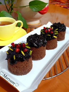 عکسی از دستور کیک فنجونی شکلاتی