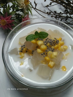 Foto resep Es Jagung Jelly Santan