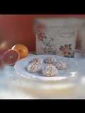 Galletitas craqueladas de pomelo rosado