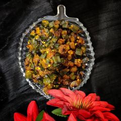 A picture of Masala Bhindi aloo (dry).