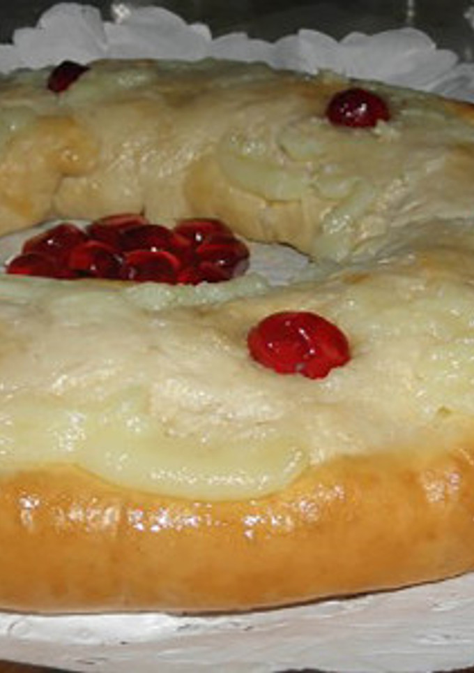 Una foto de Rosca de Reyes o Pascua tradicional