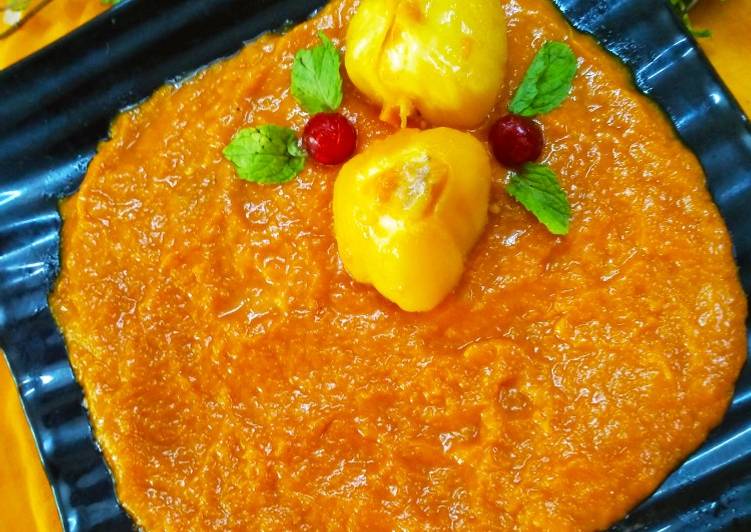 Easiest Way to Prepare Perfect Kesari sauce with stuff jackfruit