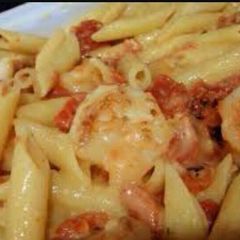 A picture of Saucy Shrimp Penne.