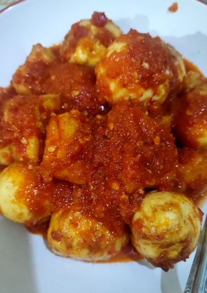 Foto resep BALTETA > Balado Telur Tahu☺️