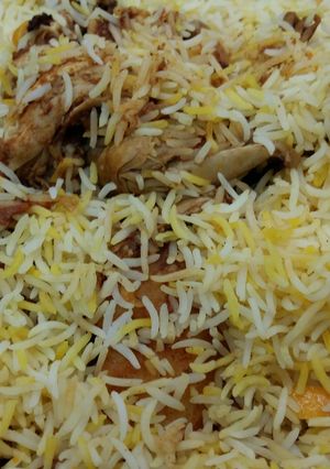 صورة لوصفة طريقة عمل الرز الكابلي بالدجاج