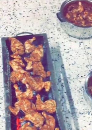 صورة لوصفة طريقة عمل دجاج بالتتبيلة مشوي على الفحم