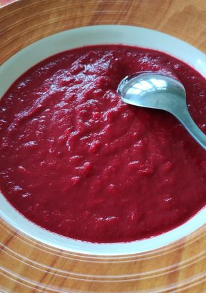 Foto resep Sup krim buah Bit atau Root beet Cream Soup