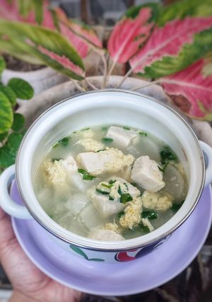Foto resep 485 - Sup Tahu Lobak Telur (17-CPApron2026)