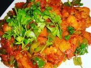 A picture of upma with turmeric