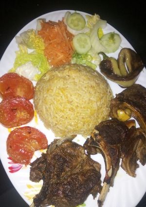 صورة لوصفة كوتليت في الكوكوط مع الأرز