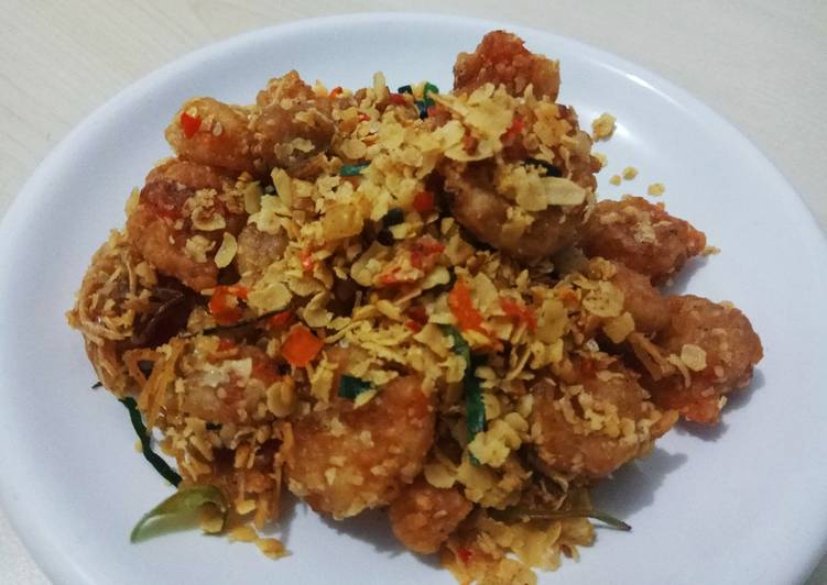 Siap Saji Udang Oatmeal Pedas Sedap