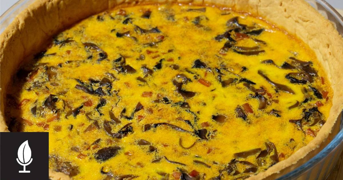 Crispy Mushroom quiche recipe💛 Recipe by kitchen sounds - Cookpad