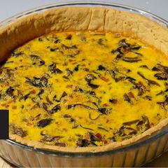 A picture of Crispy Mushroom quiche recipe💛.