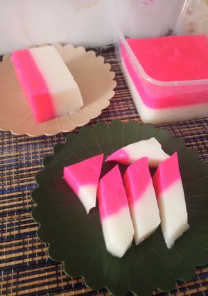 Foto resep Puding nutrijel susu maizena merah putih