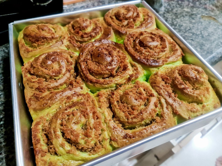 Resep Pandan klepon bread Kekinian