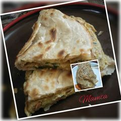 A picture of Egg laccha Parantha.