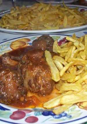 Una foto de Rabo de toro al estilo de la abuelita Nines