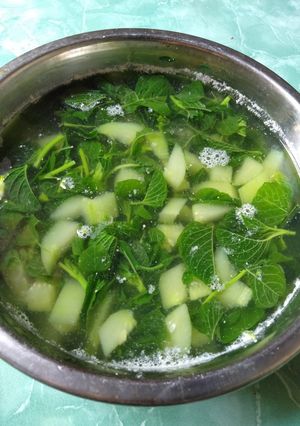 Foto resep Sayur Bayam + Mentimun kunci