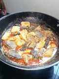 Opor ayam, paru, limpa, dan tahu (komplit)