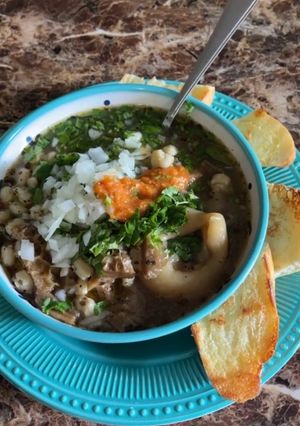 Una foto de Menudo blanco estilo Sinaloa a mi estilo y sabor
