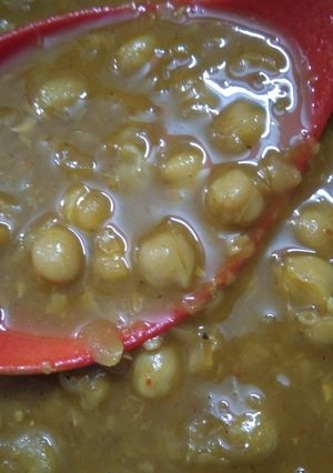 A picture of Buttery Chana for puri.