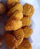 Nuggets de pollo y avena. Rebozadas en cereal