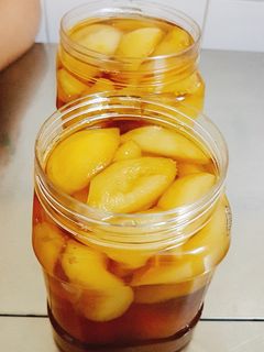 Hình của món Đào ngâm.