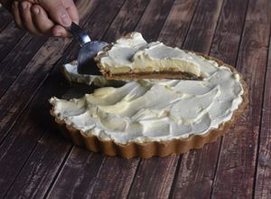 Una foto de Tarta de Banana Split
