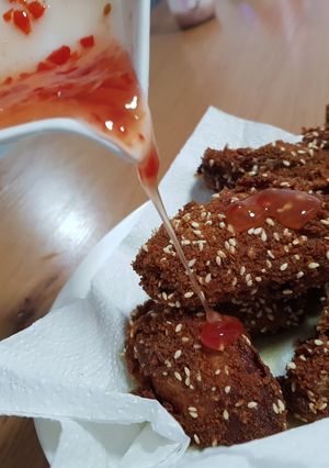 صورة لوصفة اجنحة مقليه كنتاكي 🍗
