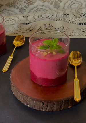A picture of Beetroot Mousse.