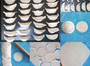 รูปของ โฮมเมดแผ่นแป้งเกี๊ยวซ่า homemade  gyoza wrappers
