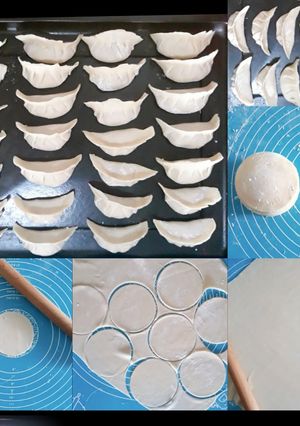รูปของ โฮมเมดแผ่นแป้งเกี๊ยวซ่า homemade  gyoza wrappers