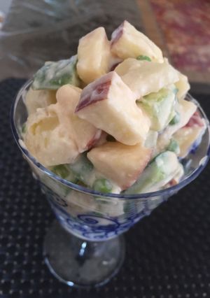 A picture of Russian salad.