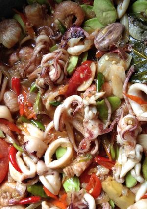Foto resep Tumis Seafood Mercon