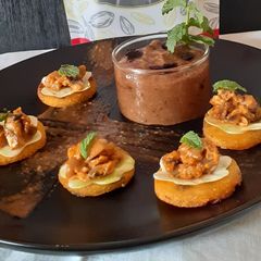 A picture of Polenta (cornmeal) bite.