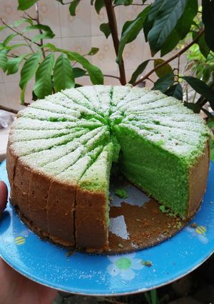 Foto resep Bolu Pandan Panggang Sederhana