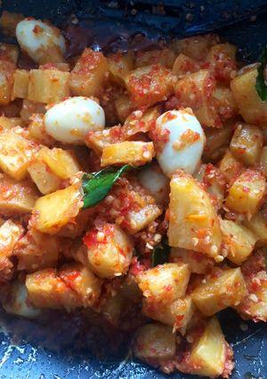 Foto resep Sambal Goreng Kentang dan Telur Puyuh