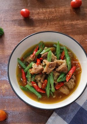 Foto resep Asem asem daging Sapi buncis