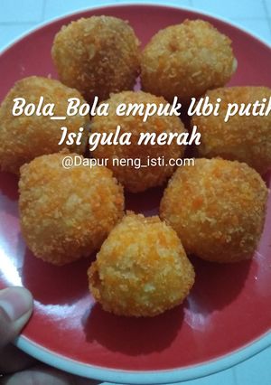 Foto resep Bola_bola Empuk ubi putih isi gula merah