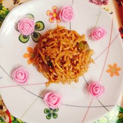 A picture of Veg Hakka noodles.