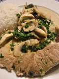 Thăn Bê Sốt Kem Nấm