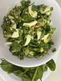 Ensalada de espinacas con huevo y aguacate ! Para una cena saludable!
