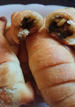 صورة لوصفة فطاير سبانخ هشة وخفيفة ولذيذة ☺ 😋