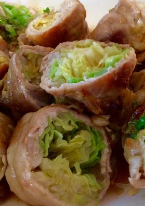 A picture of Easy and Delicious Pork and Cabbage Rolls.