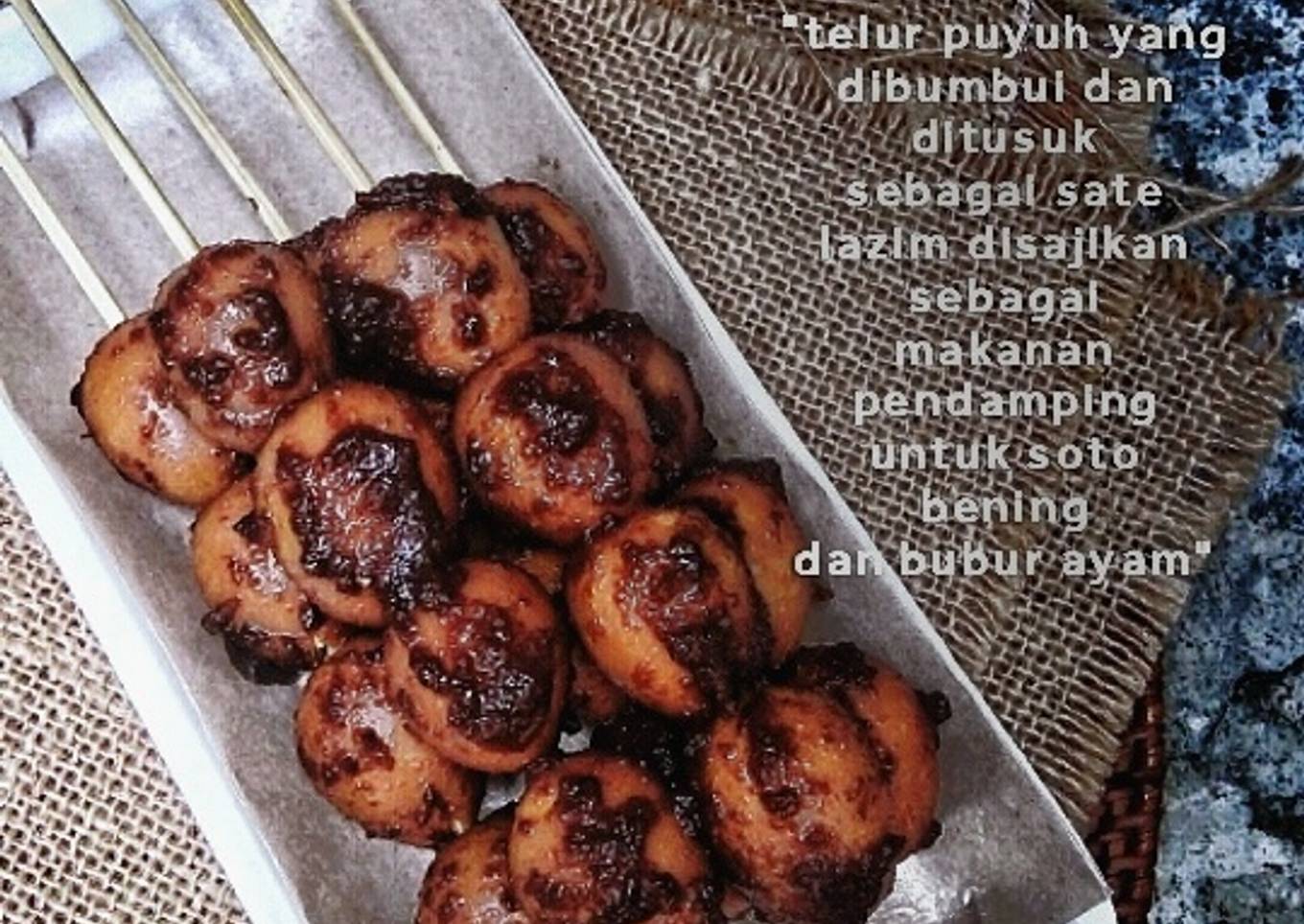 Sate Telur Puyuh Kecap