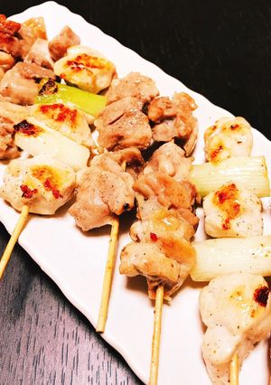A picture of Homemade Yakitori (Grilled Chicken Skewers).